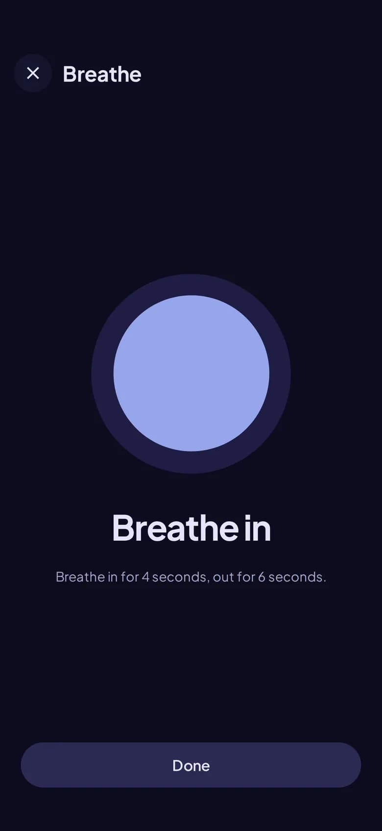 The Contractions breathing guide